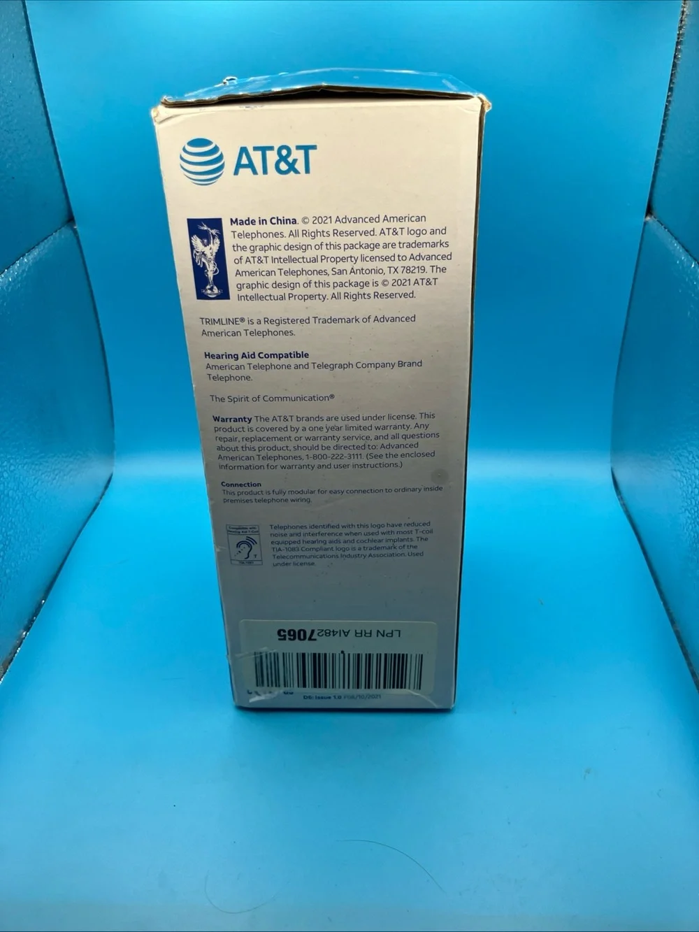 AT&T 210 Basic Trimline Corded Phone Single Line No AC Power Required Beige